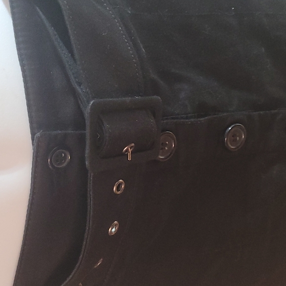 Dahlia Collection Black Button Up Pencil Skirt 4 - Picture 2 of 7